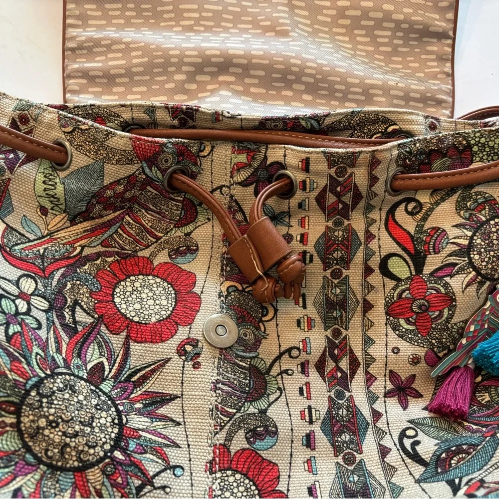 Sakroots Owl & Floral Print Backpack